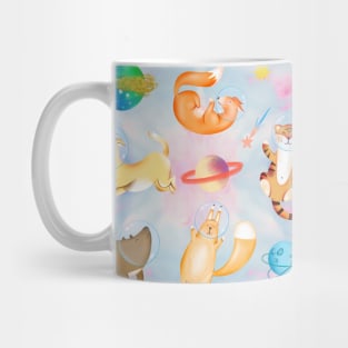 Happy animals in the space Mug